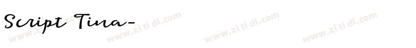 Script Tina字体转换